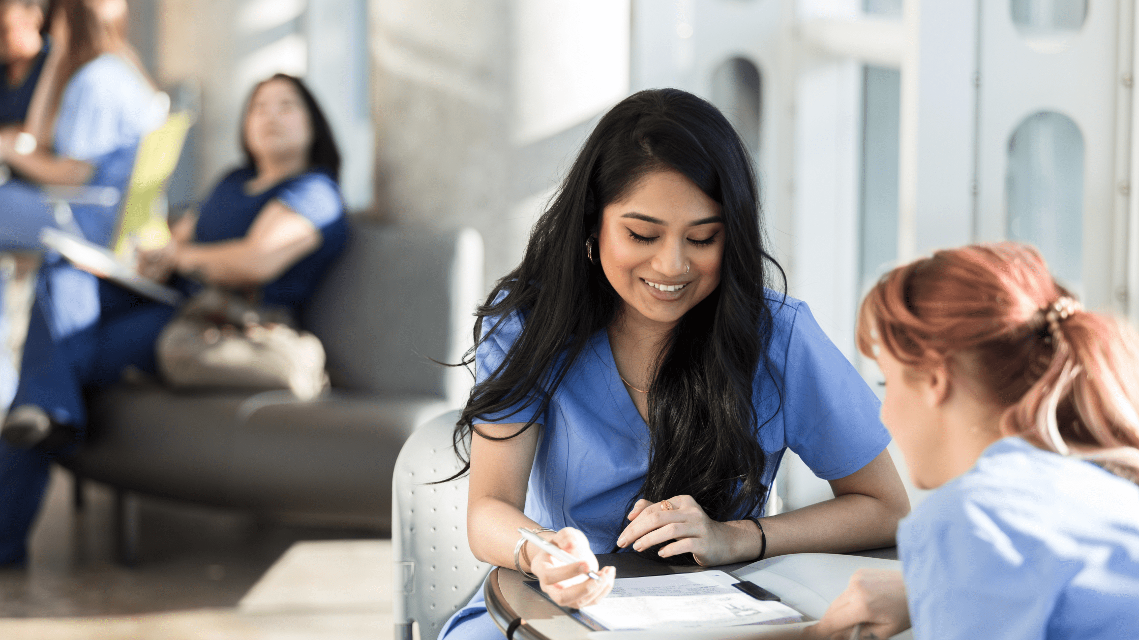 Medical school students studying for the USMLE Step 1.